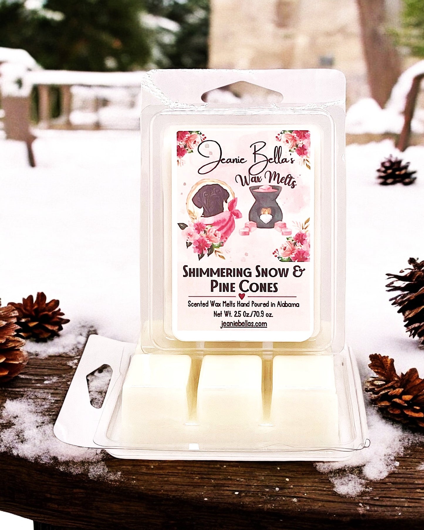 Shimmering Snow & Pine Cones Scented Wax Melts